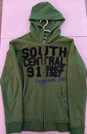 1 Stk. HOODIE JACKE PULLI Grün Gr.152 Jungen Mädchen