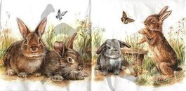 Serviette bunny and clyde (1094) 2Stk.