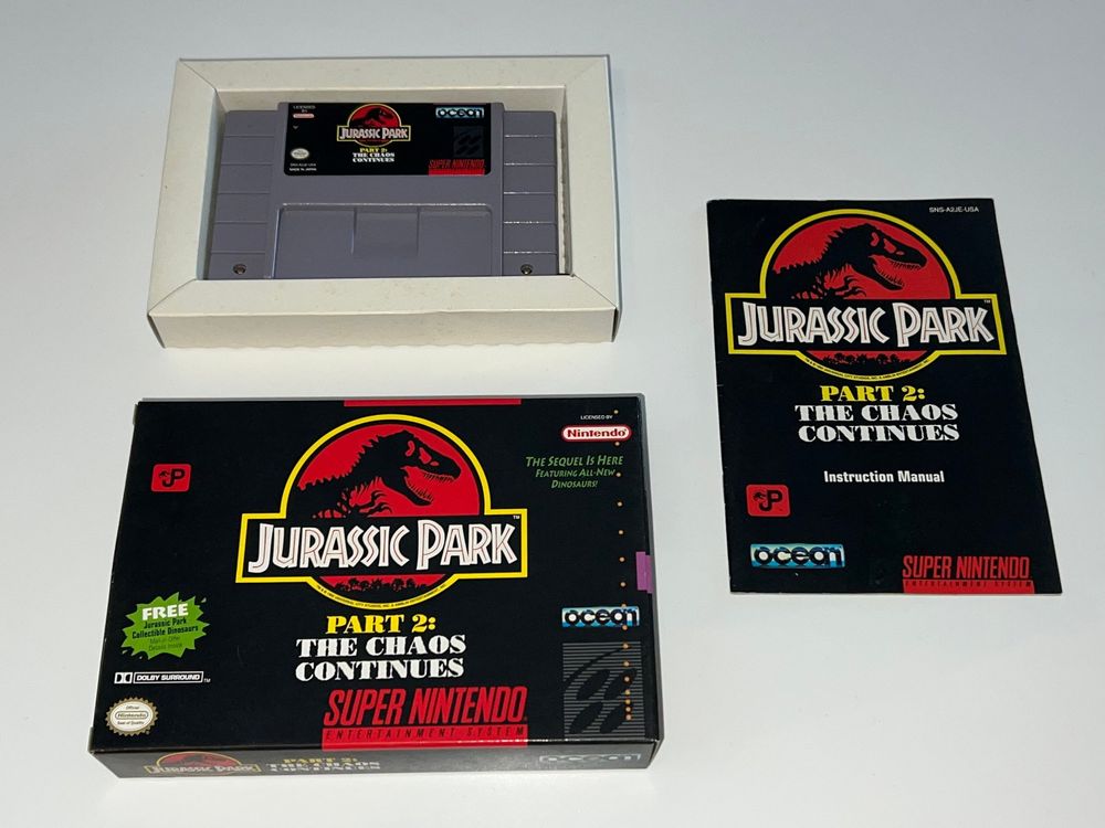 Super Nintendo (SNES) Jurassic Park 2 (OVP) [USA] Top! Kaufen auf Ricardo
