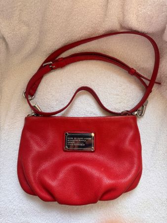 Marc Jacobs rote Leder Handtasche-Umhängetasche