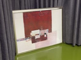 Abstraktes Kunstbild Ron v/d Werf – signiert – 120 × 89,7 cm