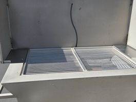 Grill, Cheminee, Profi Grill, in Edelstahl