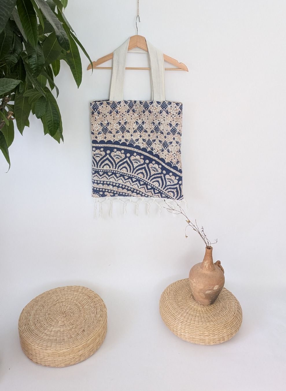 Borse: Boho Tragetasche mit Fransen – Upcycling – Usato da Rorschach venduto da olg_5qq2 1