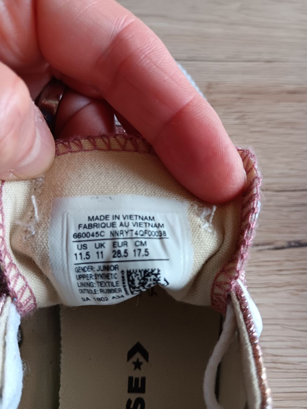 Scarpe per ragazze: Converse All Star rose pailletées 28,5 – Nuovo (secondo la descrizione) da Savagnier venduto da Gaya2 3