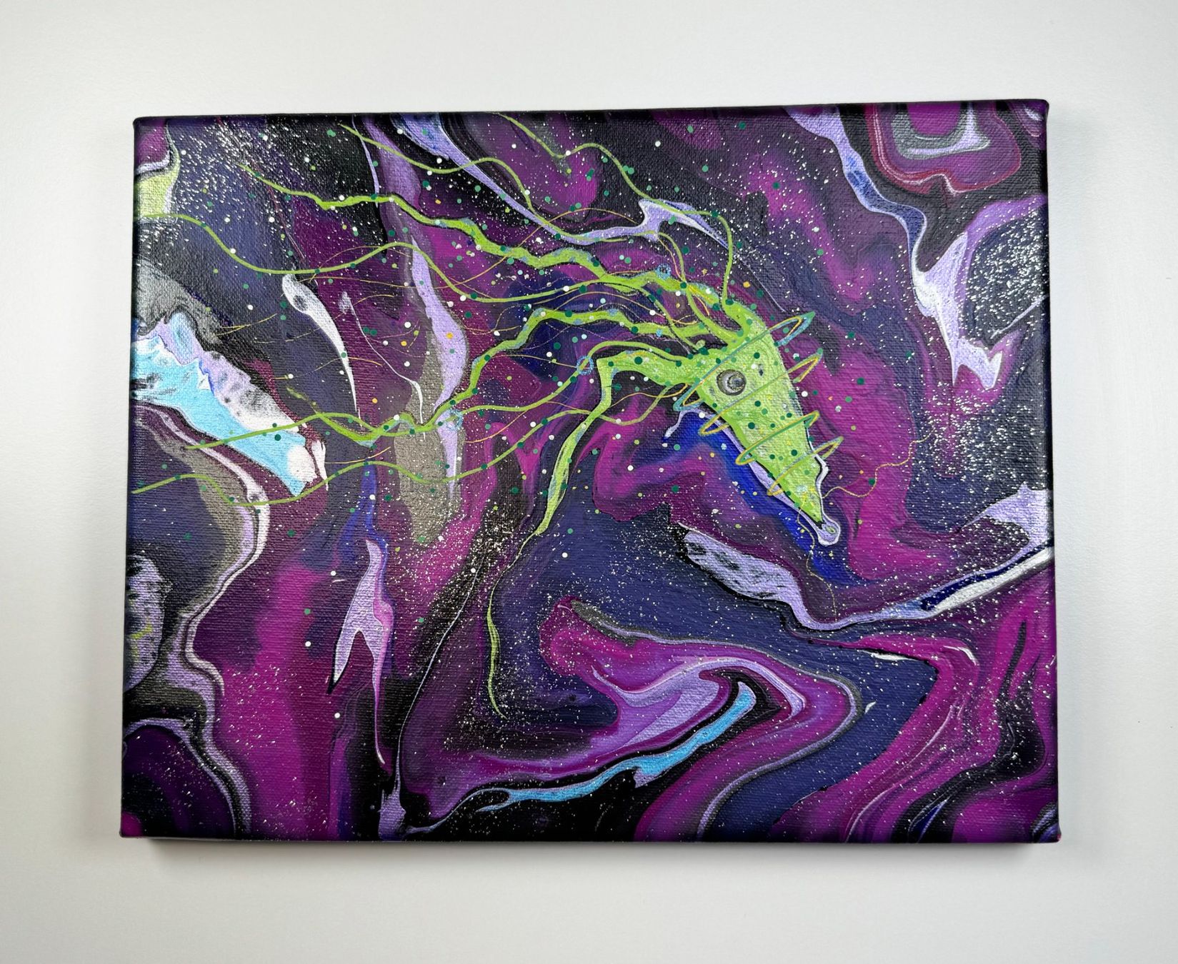 Dipinti: Acryl-Flüssigkeitsmalerei, rechteckig – Usato da Schlieren venduto da MayaSheng1983