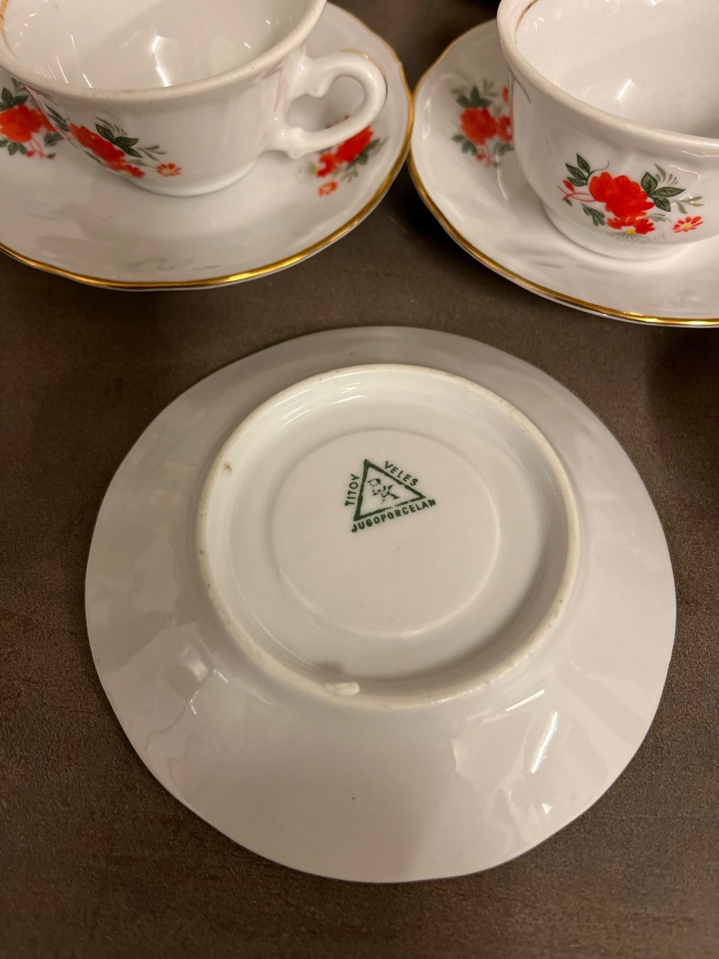Set di piatti: Vintage Kaffeetasse mit Untertasse, Set 6 stk – Usato da Möhlin venduto da mil_h55x 4