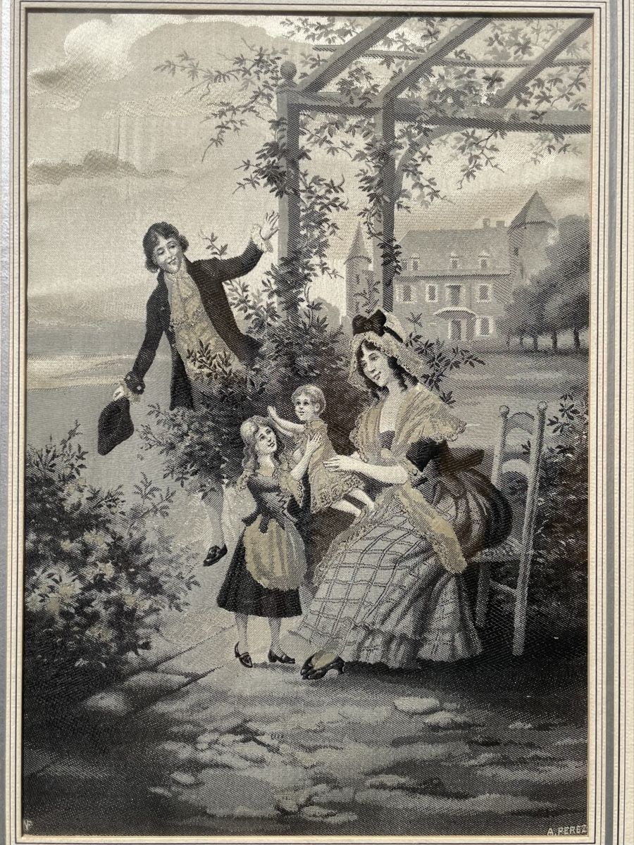 Gemälde: A. Perez tableau de soie tissée  – Gebraucht aus Biel/Bienne von Galaq 1