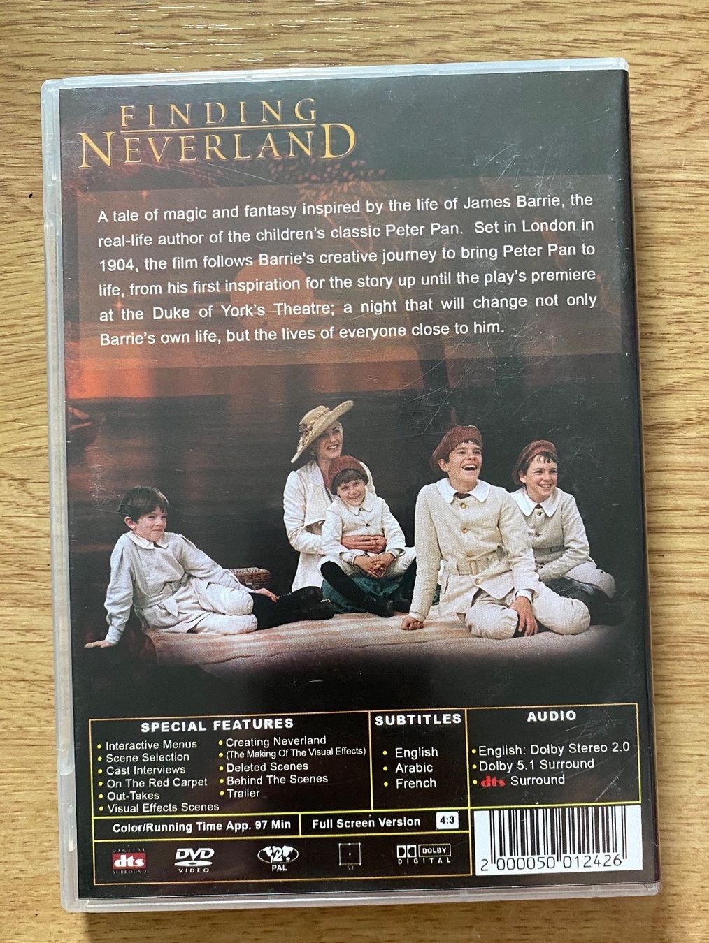 Tutti i DVDs: Finding Neverland DVD EN, FR, AR – Usato da Rafz venduto da SaintCruz 1
