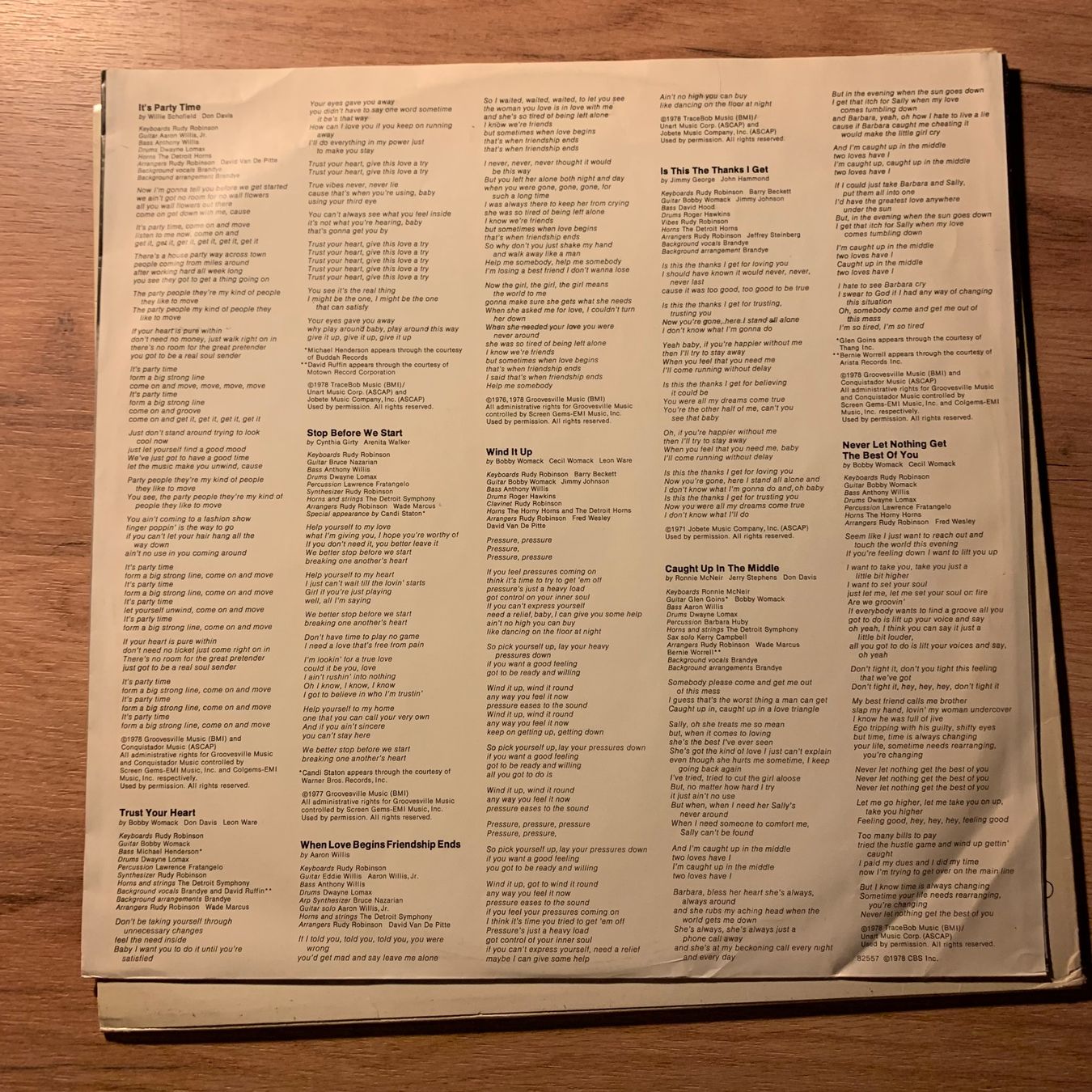 Dischi in vinile: Bobby Womack - Pieces...OG EU 1978...VG++/VG – Usato da Gals venduto da Diskopatshop 2
