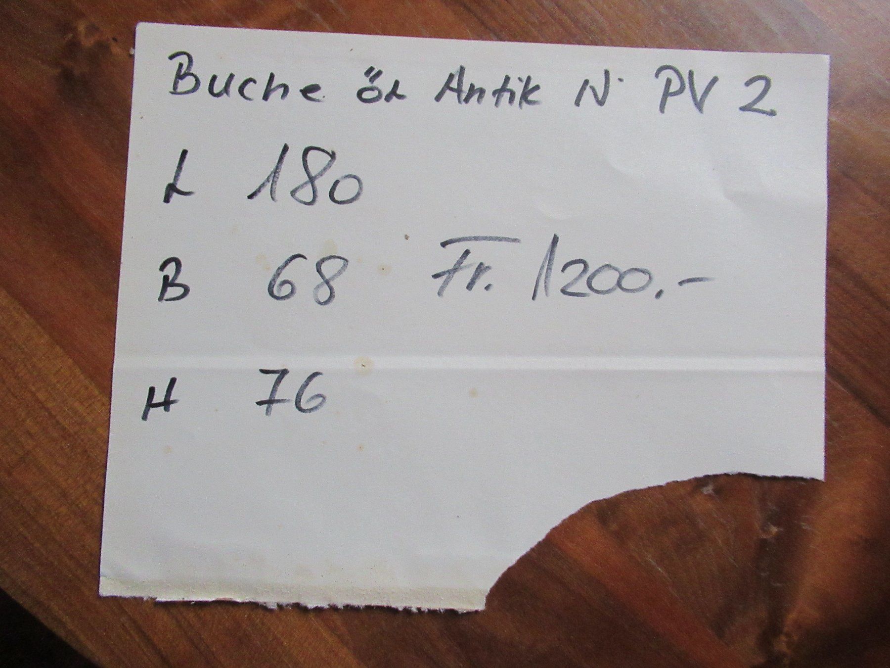 Tische: Antiker Beizentisch (Buche(180) – Gebraucht aus Berg SG von Pizza58 8