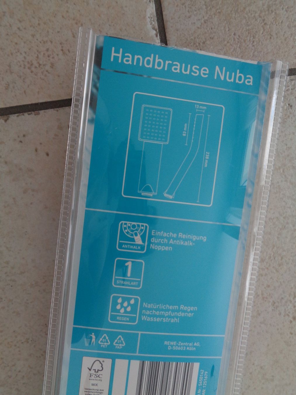 Soffioni doccia: Handbrause  Nuba – Nuovo (secondo la descrizione) da Kreuzlingen venduto da Robi-2003 3
