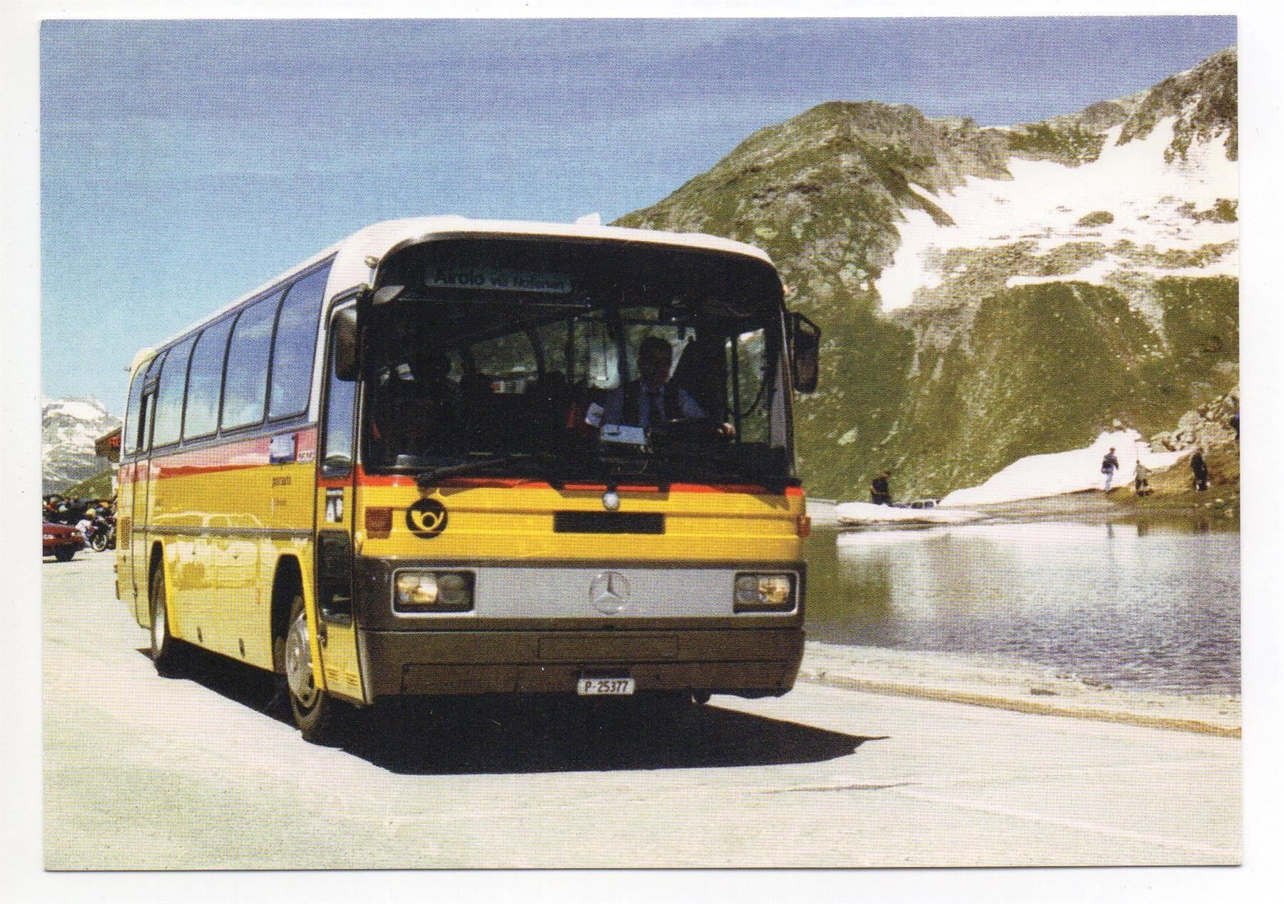 Cartoline postali: NUFENENPASS Postauto Mercedes – Nuovo (secondo la descrizione) da Jona venduto da philajona