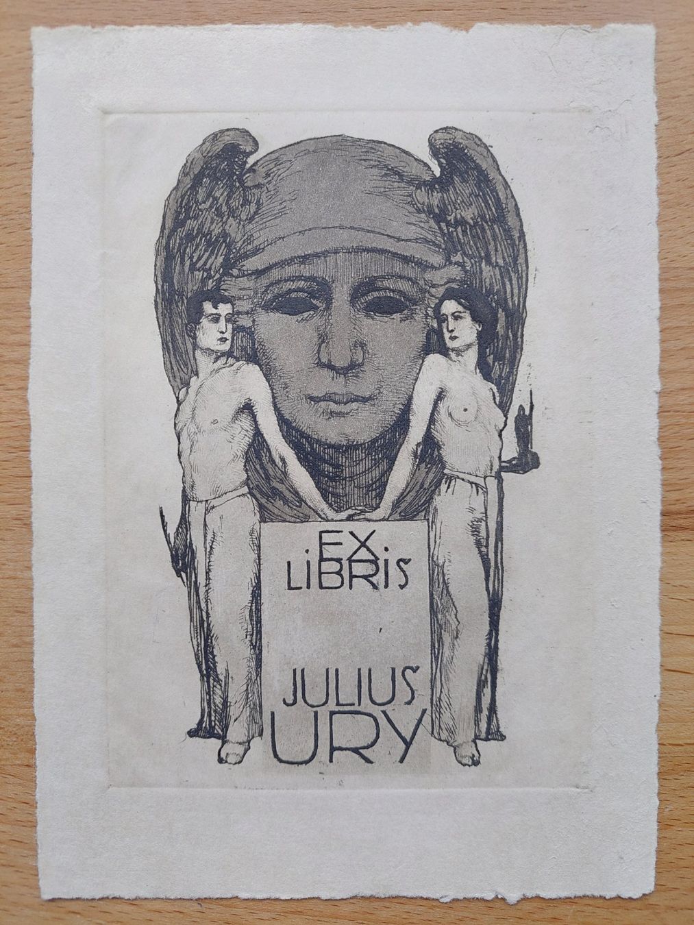 Dipinti: Exlibris Emil Gruner - Original Radierung – Usato da Obfelden venduto da Exlibris-Art