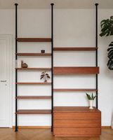 Midcentury Teak Teleskopregal (danish)