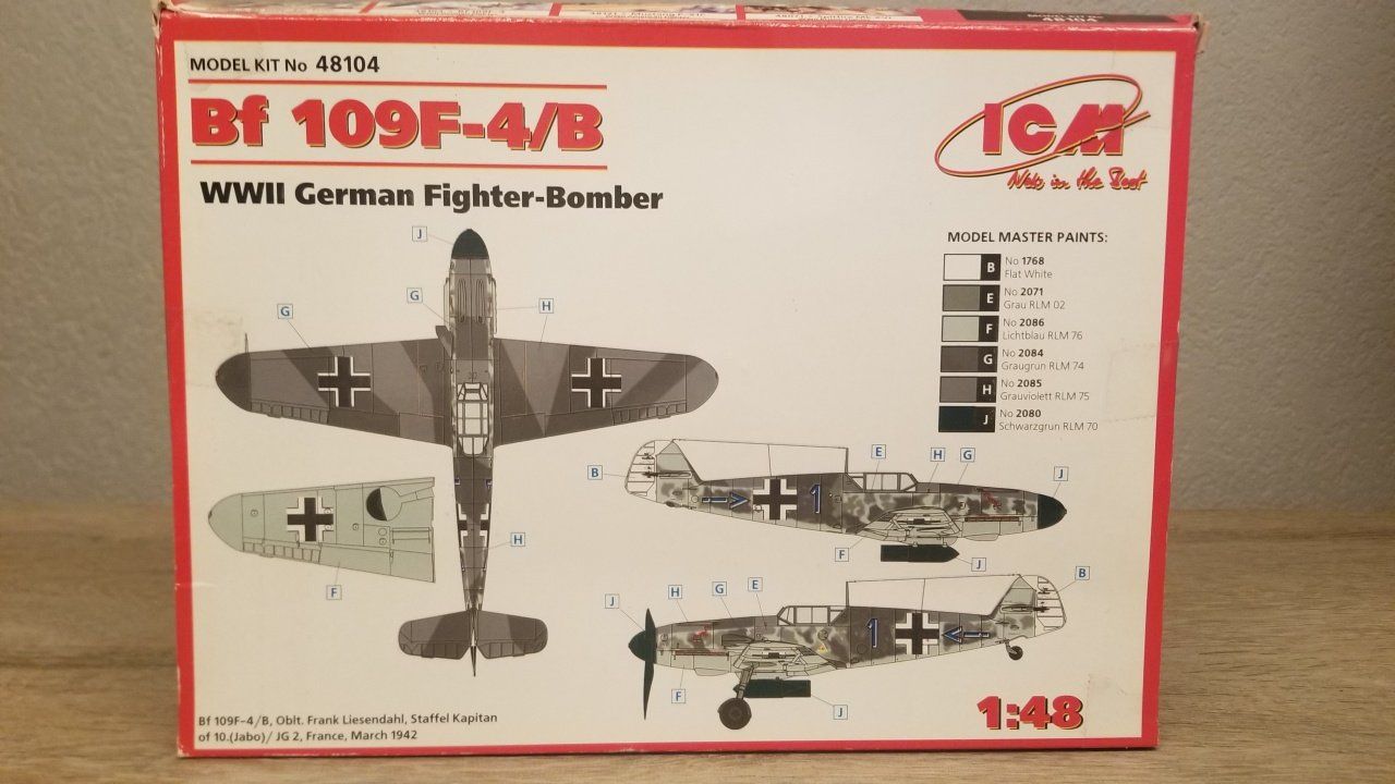 Kit di modellismo & Modellini statici: ICM 48104 Bf 109F-4/B – Nuovo e nell'imballaggio originale da Schwadernau venduto da Blueray 3