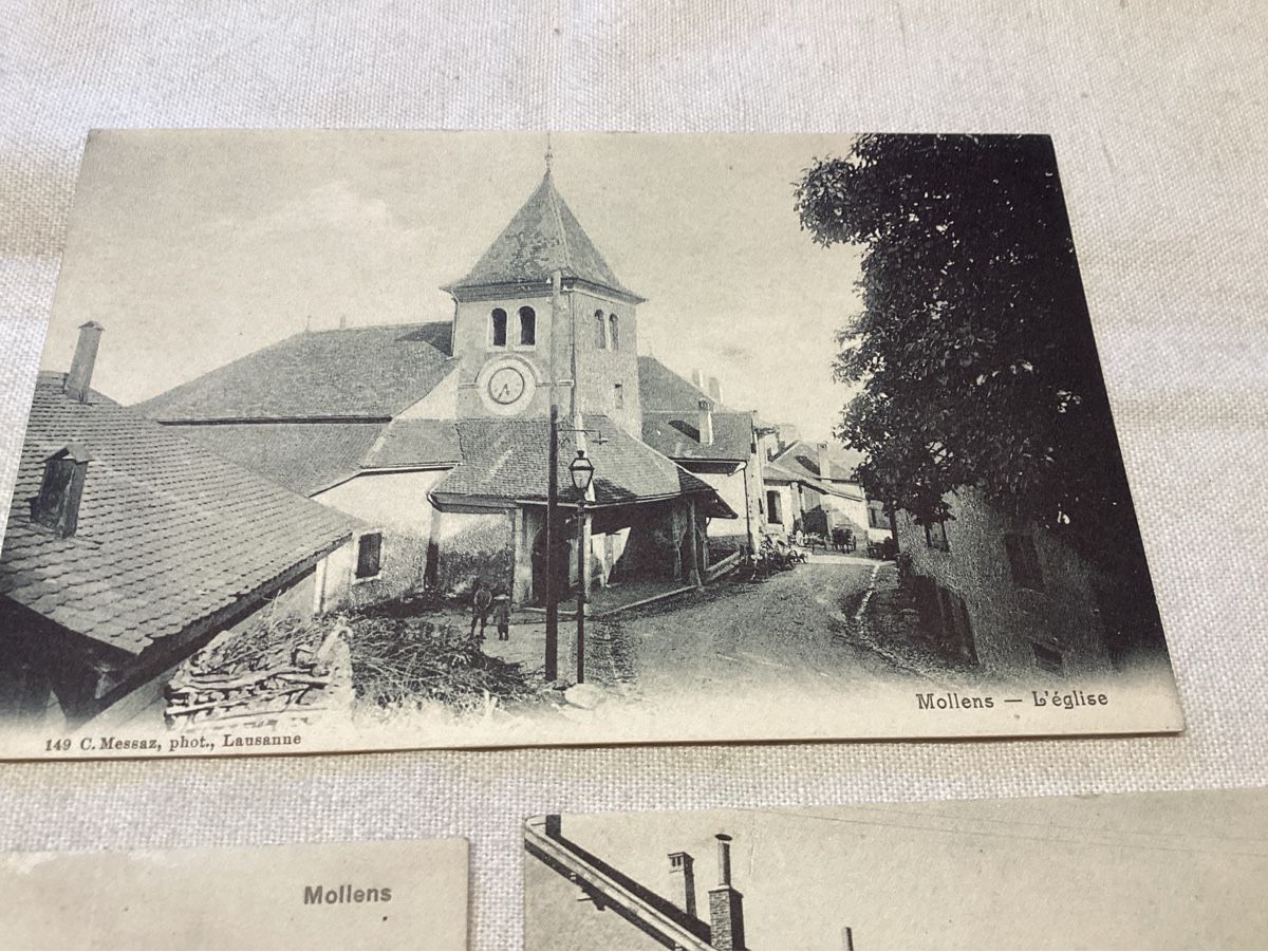 Cartoline postali: Mollens 3 cartes différentes vers 1915 – Usato da Luc (Ayent) venduto da Rebouille 1