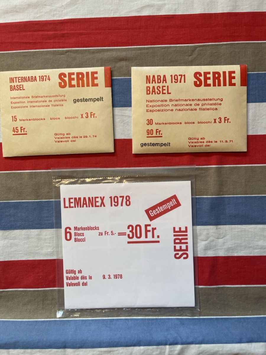Tutti i francobolli: lot, W45-W50-W59, SBK 210.- – Nuovo (secondo la descrizione) da peseux venduto da laurencephil