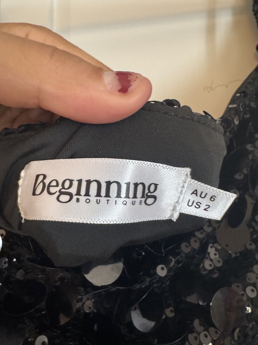 Vestiti: Sequin Mini Dress Long Sleeve Black US 2 – Nuovo (secondo la descrizione) da Zürich venduto da flo_8yph 2
