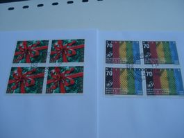 Sondermarken 1998, Satz, FDC + 4erblock, 3 Belege