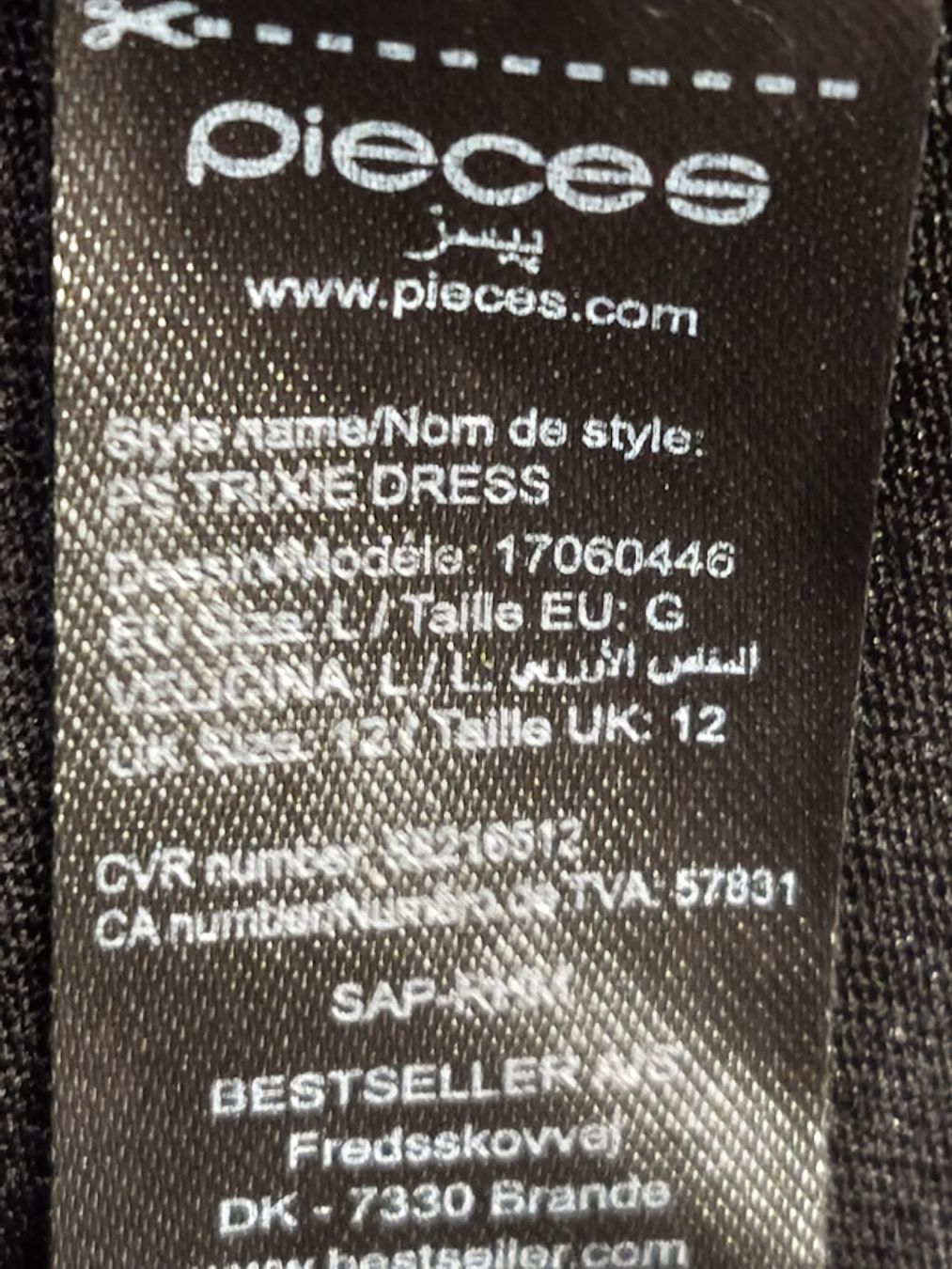 Pieces Kleider: Pieces Kleid gemustert Gr.L – Neu (gemäss Beschreibung) aus Emmetten von SecondhandSiska 4