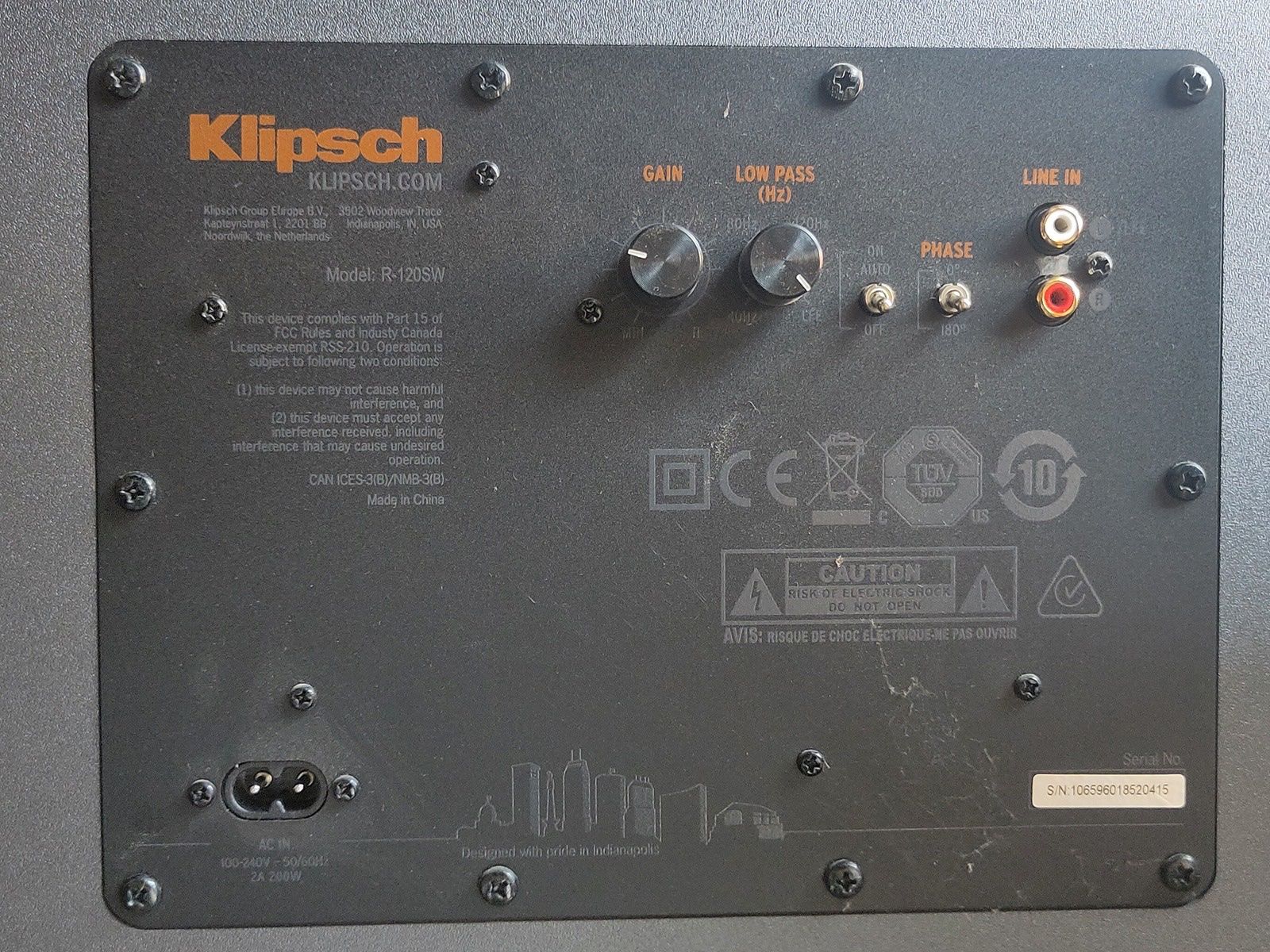 Klipsch Lautsprecher: Klipsch R-120SW – Gebraucht aus Bern von NIKA-SYSTEMS 1