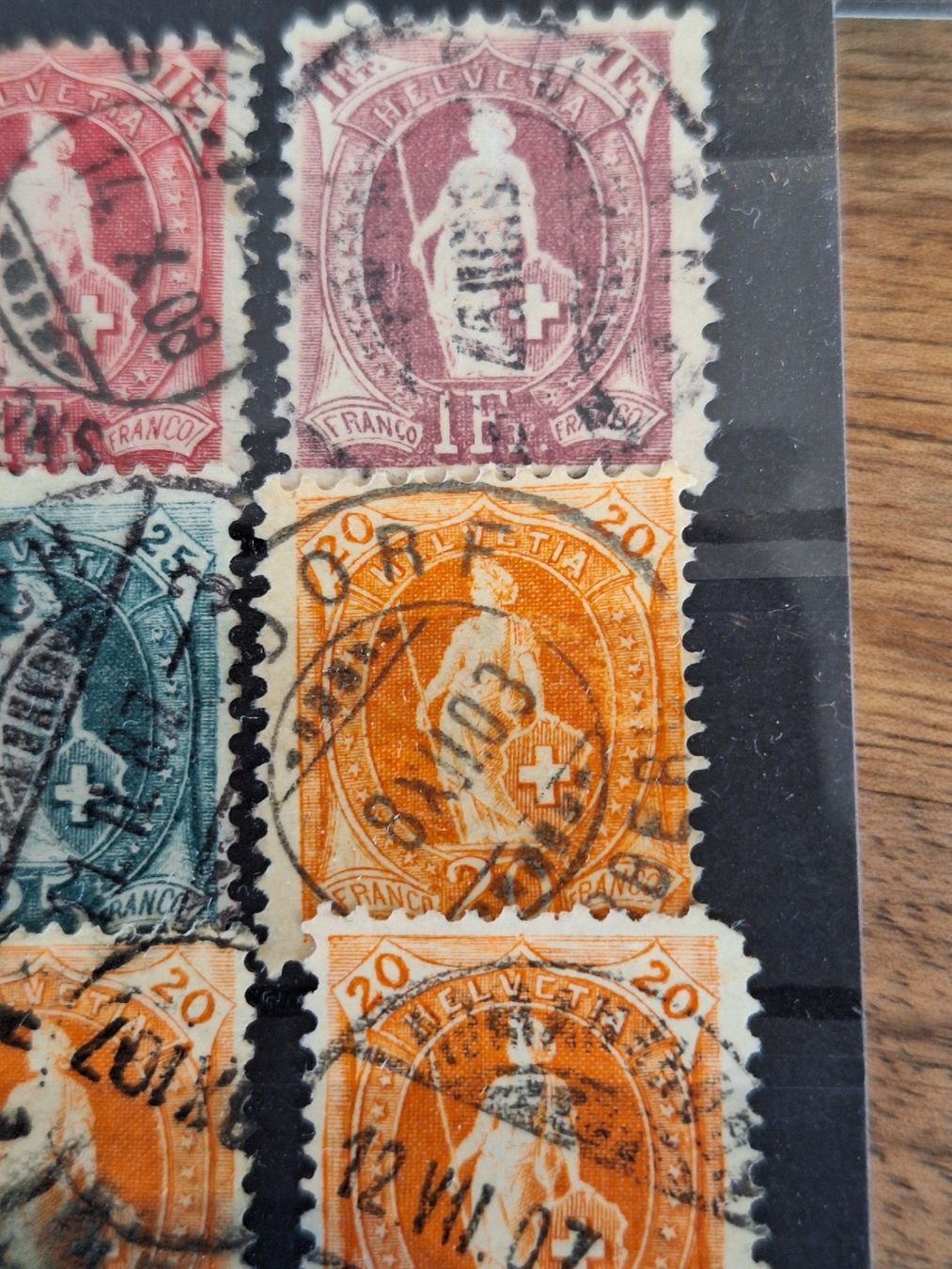 Alle Briefmarken: Lot Stehende Helvetia 47Stk – Gebraucht aus Balgach von SIMEON27 5