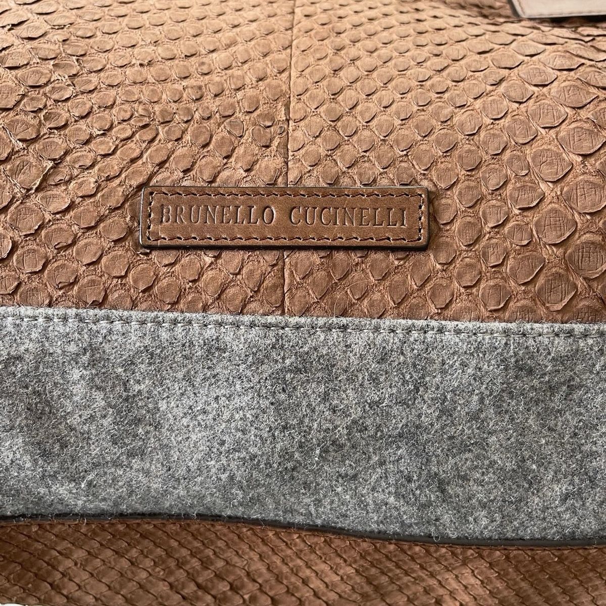 Brunello Cucinelli Sacs femmes: BRUNELLO CUCINELLI Python Leather Bag – Neuf (Voir description) à Emmen par Avviivva_Com2023 6