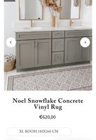 Beija Flor Vinylteppich Noel Snowflake Concrete 180 × 260 cm