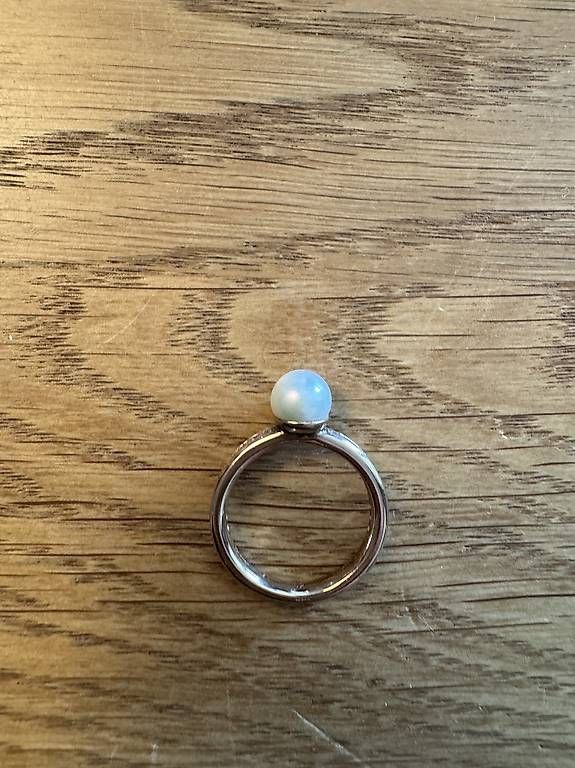 Anelli: Thomas Sabo Ring mit Zirkonia und Perle, Gr. 52 – Usato da Zürich venduto da Supersampler 1