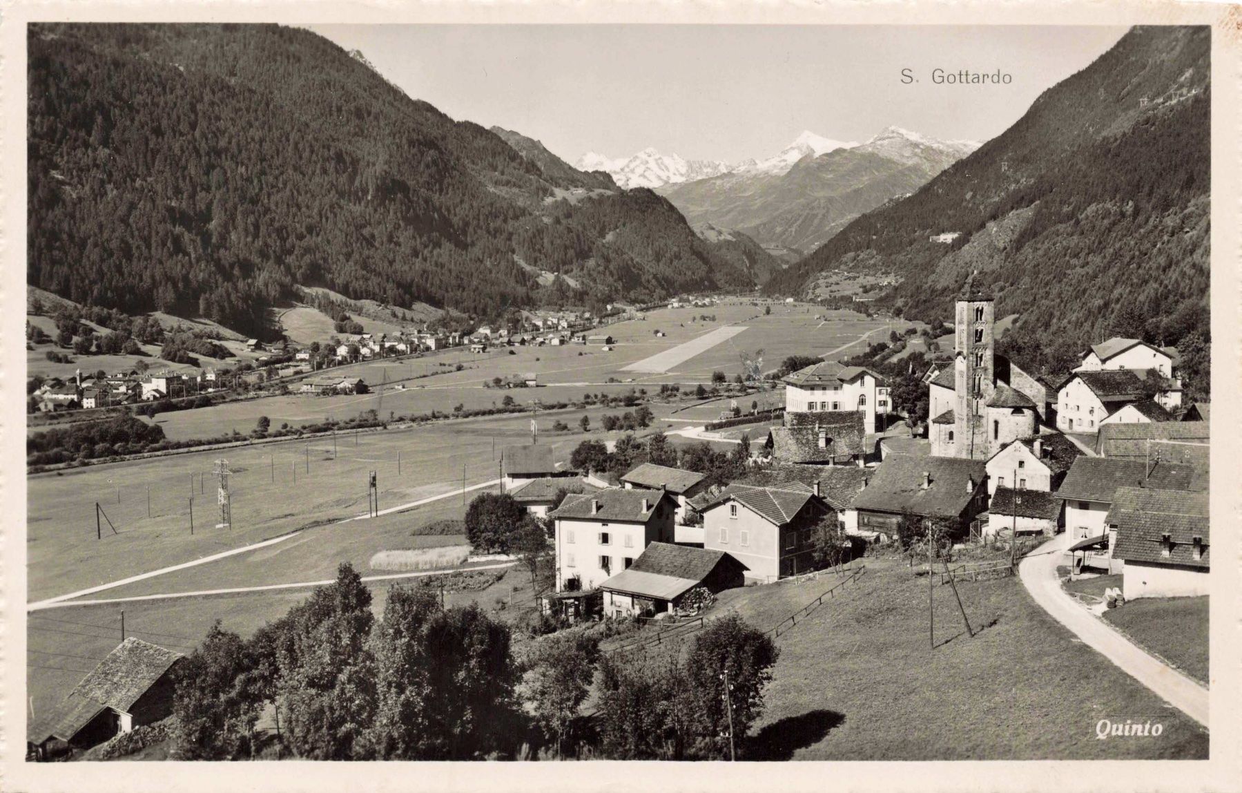 Cartoline postali: Quinto leventina – Usato da Biasca venduto da Blenio71
