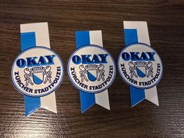 3x  Zurich City Police Stickers