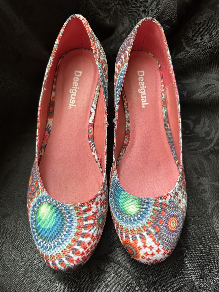 Desigual Scarpe da donna: DESIGUAL Keilpumps mit Kork Gr. 38 – Nuovo (secondo la descrizione) da Bern venduto da Maria003 2