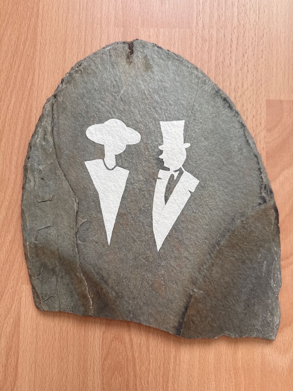 Ecriteaux: WC Schild aus Schiefer – Neuf (Voir description) à Seewen SO par HappyHappyHappy