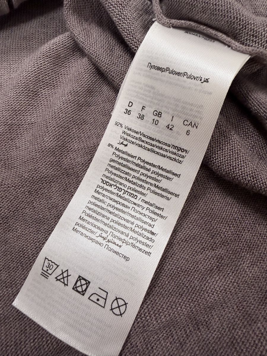Top: Long sleeve top grey  – Usato da Knonau venduto da Grapesvintage 7