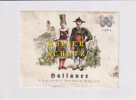 Etikette - Hallauer 1962 /bd