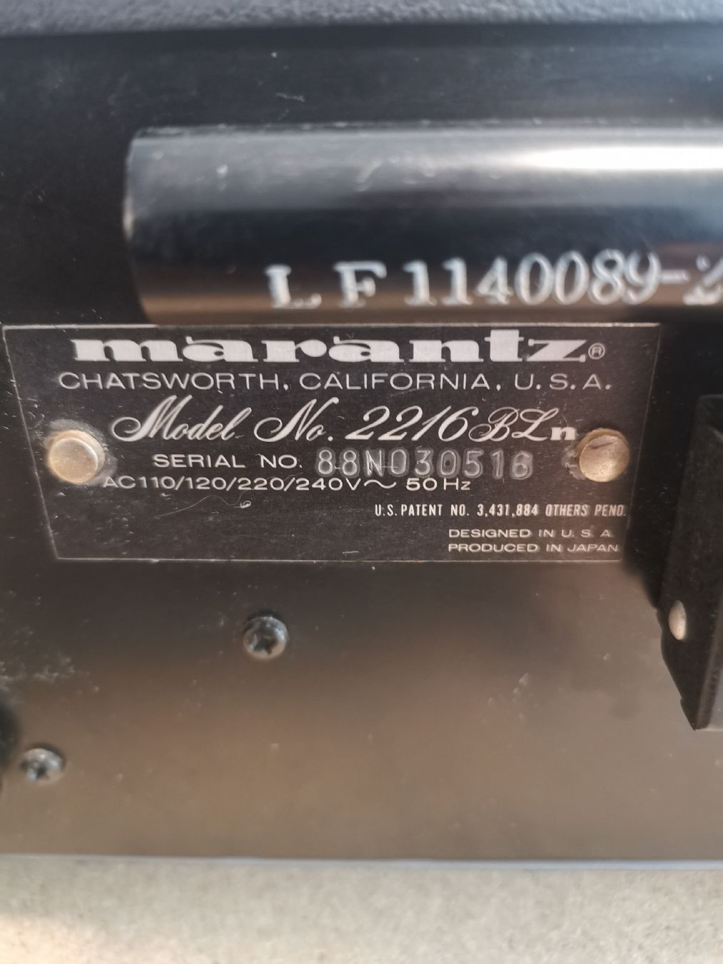 Marantz Amplificatori: MARANTZ 2216BL ampli/tuner révisé – Usato da La neuveville venduto da Madmax1979 6
