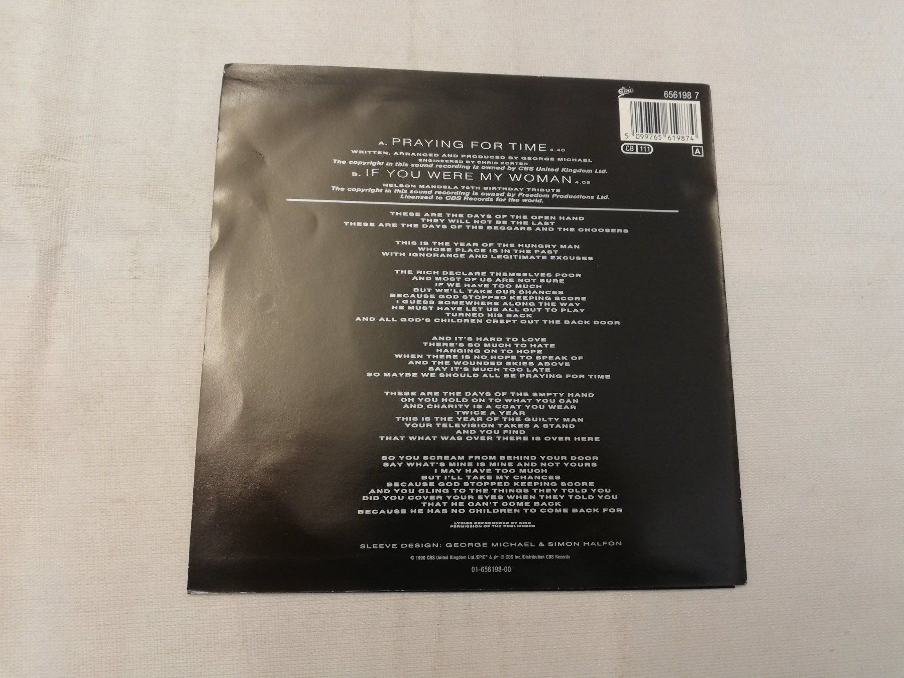 Schallplatten: GEORGE MICHAEL - PRAYING FOR TIME (SINGLES 7") – Gebraucht aus Bern von Vinylsound.ch 1