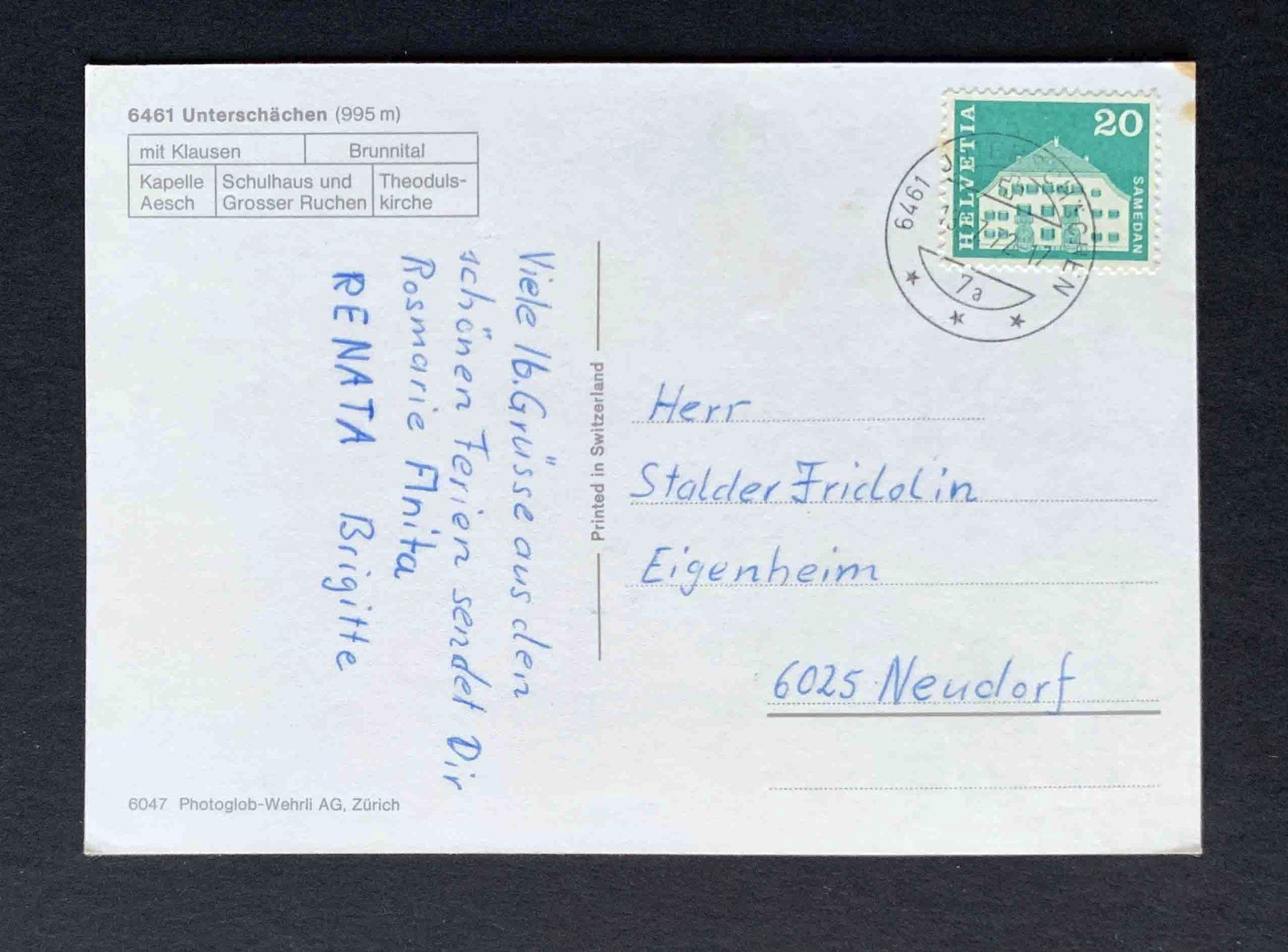 Cartes postales: AK Unterschächen Autobus – D'occasion à Goldau par artelier1 1