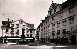 Rorschach. Kronenplatz mit Hotel Krone