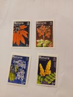Lot de 4 timbres de Noël Montserrat, année 1986.