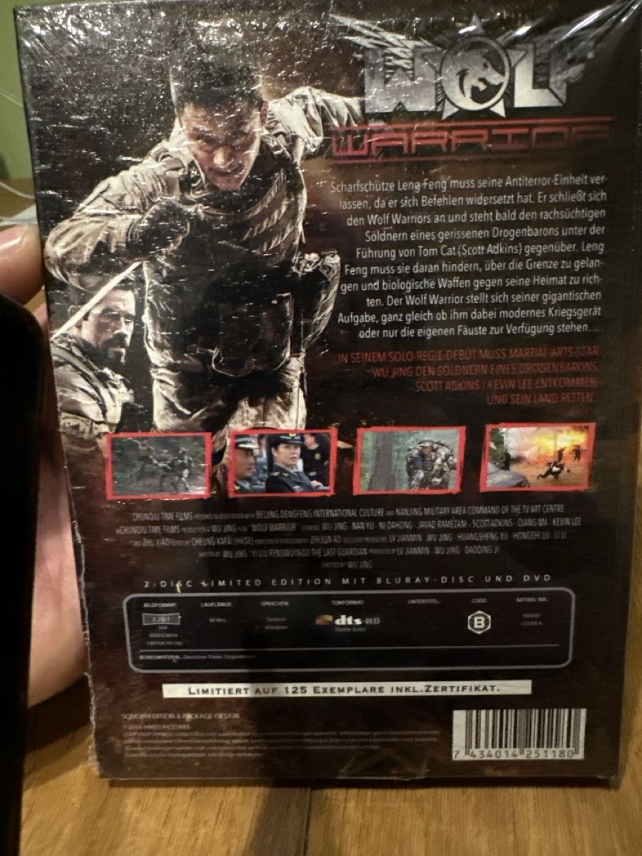 Tutti i DVDs: Wolf Warrior Scott Atkins Mediabook, neu – Nuovo e nell'imballaggio originale da Benken ZH venduto da Audi-erich 1