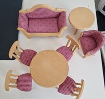 Puppenhaus Möbel Set Holz mit Stoffbezug, Bodo Hennig