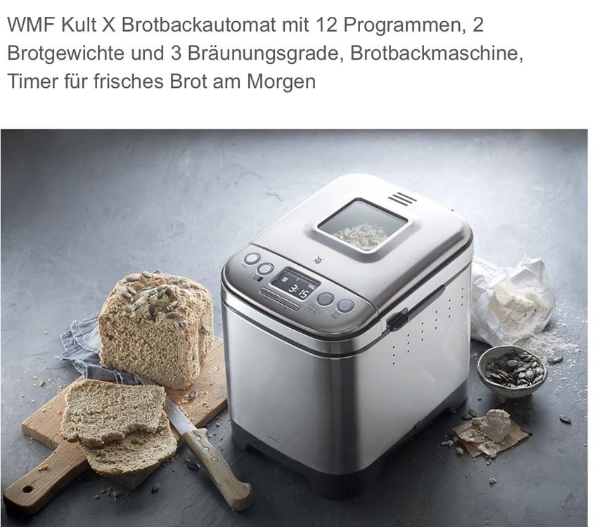 WMF Kult X Brotbackautomat 12 Programme Timer | Kaufen auf Ricardo