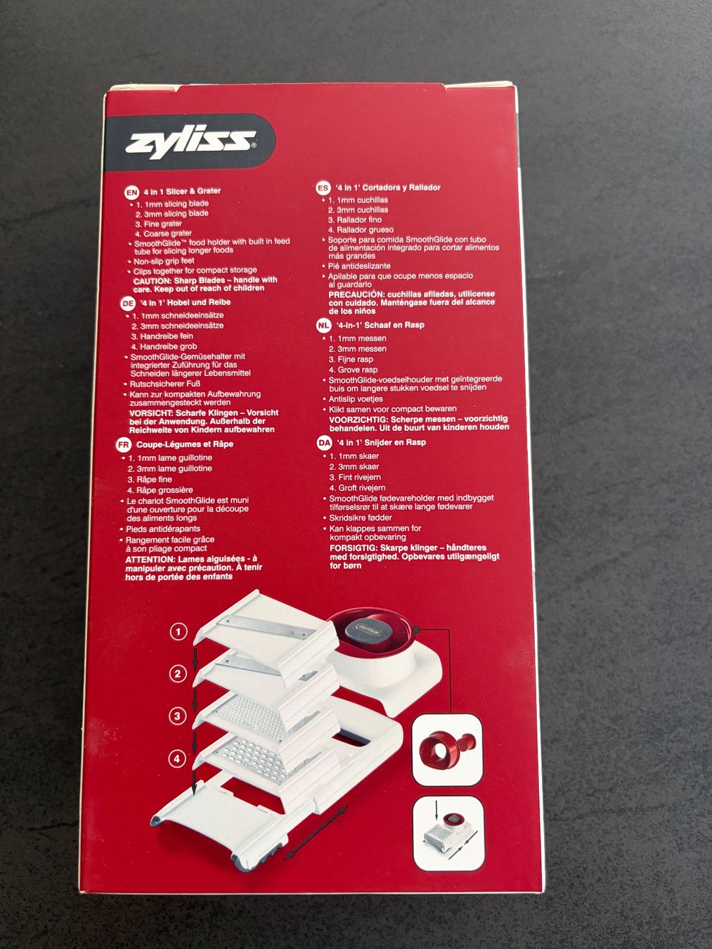 Zyliss Elettrodomestici da cucina: Madoline & Râpe 4 en 1 Zyliss NEUVE – Nuovo e nell'imballaggio originale da Mézières VD venduto da kha_85m2 2