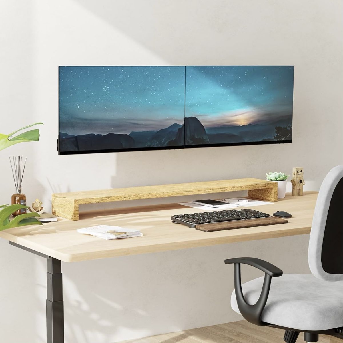 Staffa per monitor: Support mural pour deux moniteurs – Nuovo e nell'imballaggio originale da Morges venduto da robertomoreira 6