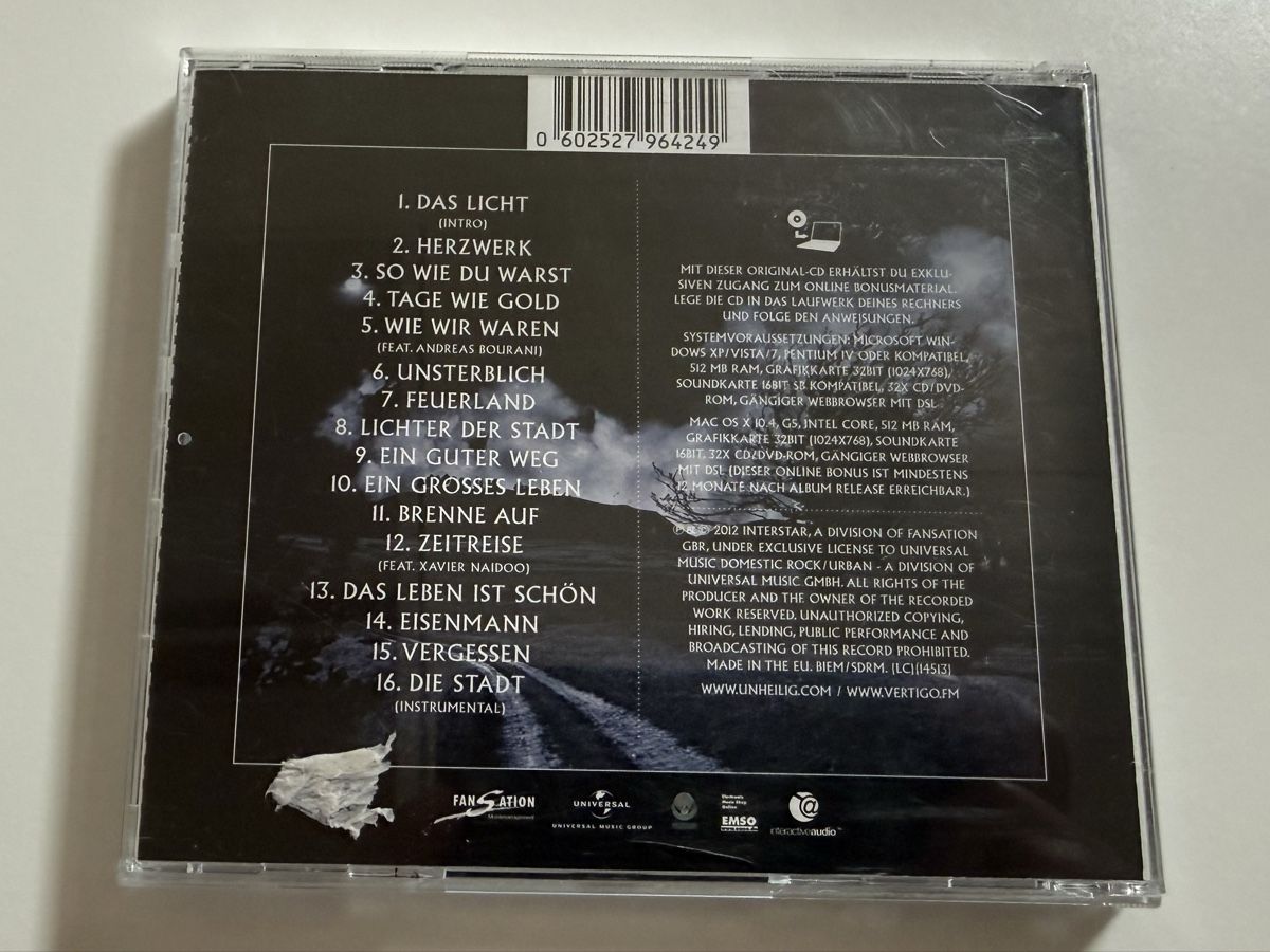 CD: Unheilig Lichter der Stadt CD mit Bonusmaterial – Usato da Oberried Brienz venduto da Chyara 1