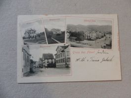 Karte Ansichtskarte Flawil SG Jahr 1900 Krankenhaus Bahnhof