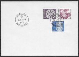 1978 FDC Nr.609--611 Basel-24.8 ungelaufen