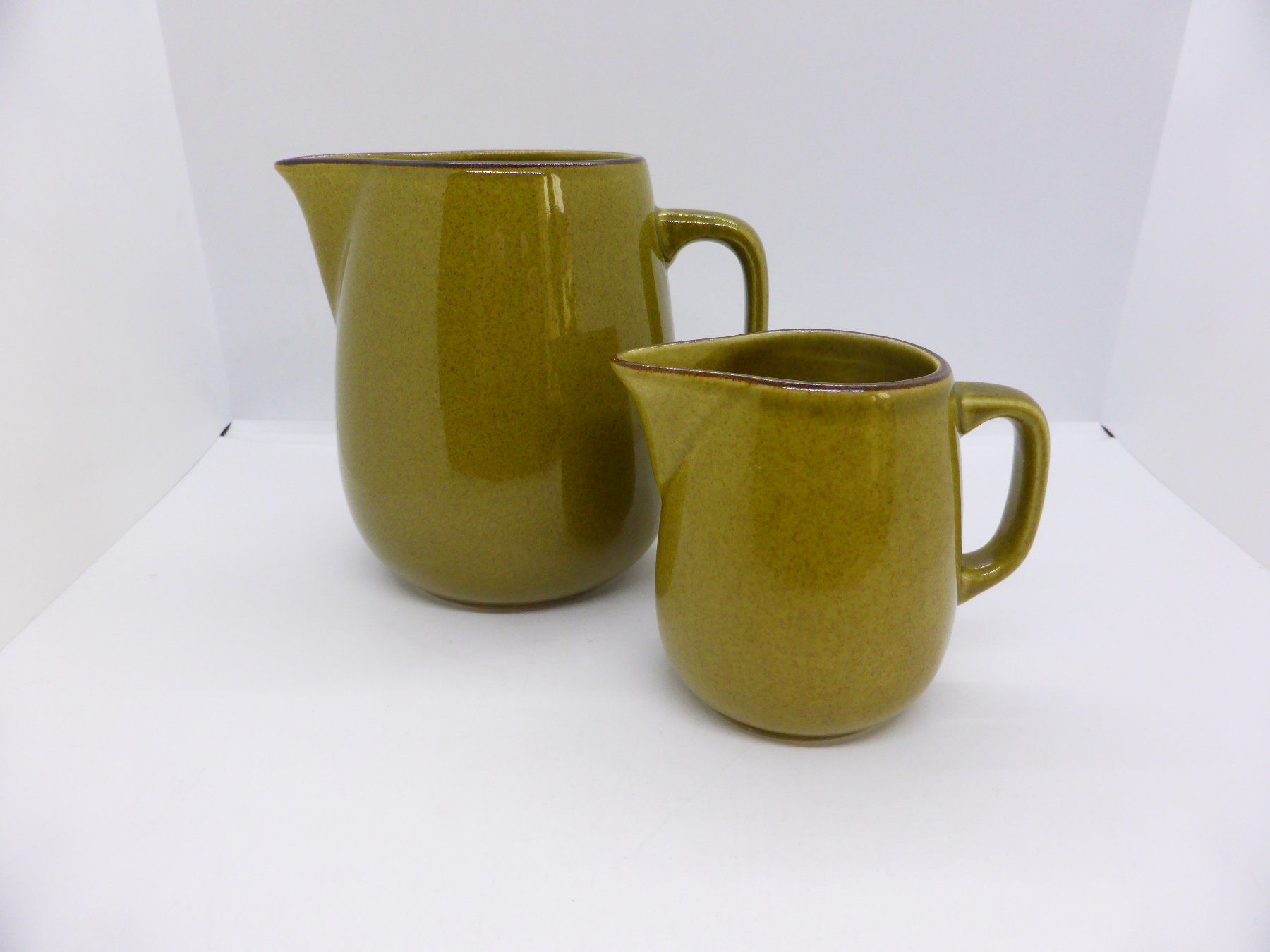 Rössler Caraffe: Rössler 1 pot à crème et lait décor vert olive – Usato da Porrentruy venduto da Kim017 5