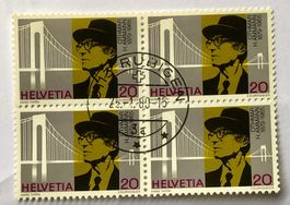 4 er Block Nr.622 mit Vollstempel Rubigen